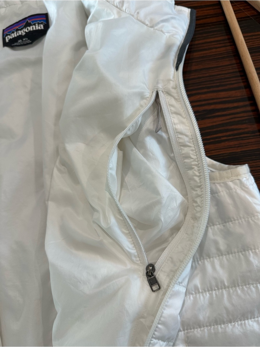 Patagonia Nano Puff Vest Birch White Women’s Sz XL Full Zipper Lightweight - Picture 12 of 12